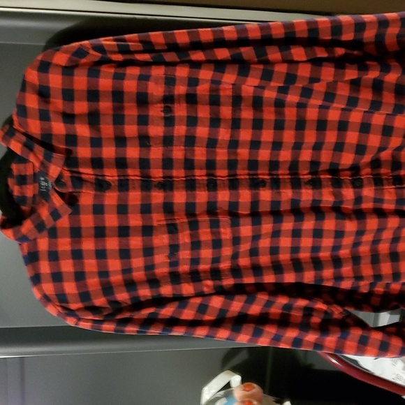J Crew Red and Black Flannel Shirt XXL